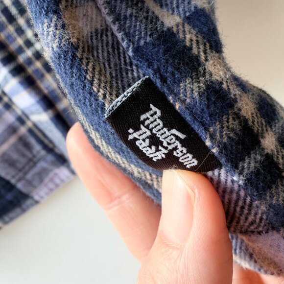 Vans x Anderson Paak Plaid Reversible Chore Jacket Men’s L/XL Purple Blue C36 - Picture 7 of 13